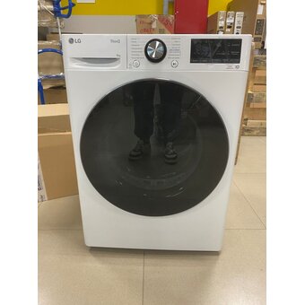  УЦ Сушильная машина LG DC90V9V9WN белый (плохая упаковка, б/у, нет документации, выцвевший барабан, прочистка системы) 