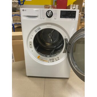  УЦ Сушильная машина LG DC90V9V9WN белый (плохая упаковка, б/у, нет документации, выцвевший барабан, прочистка системы) 