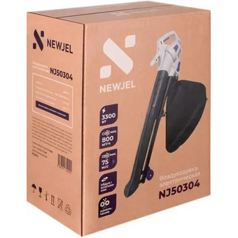  Воздуходувка Newjel NJ50304 3000Вт черный 