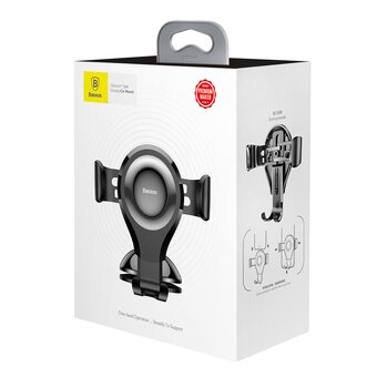  Автодержатель Baseus SUYL-XP01 Osculum Type Gravity Car Mount, 4"-6", чёрный 
