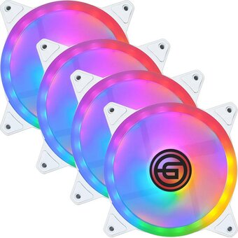  Комплект вентиляторов Ginzzu 12LW4 4шт 