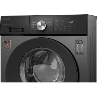  Стиральная машина Weissgauff WM 45127 Direct Drive Inverter Steam Deep Grey 