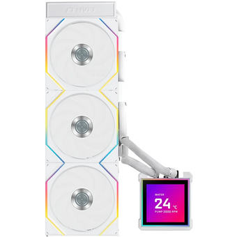  СВО Lian Li HydroShift II LCD-S 360TL (GHS2LCDS36TW White) (G89.GHS2LCDS36TW.R0) / 3.4" IPS LCD / 3x120mm ARGB PWM Fans 