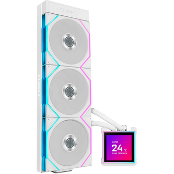  СВО Lian Li HydroShift II LCD-S 360TL (GHS2LCDS36TW White) (G89.GHS2LCDS36TW.R0) / 3.4" IPS LCD / 3x120mm ARGB PWM Fans 