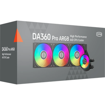  СВО PCCOOLER DA360 Pro ARGB (da360pro-bkawxx-gl), 4-pin, 120мм, Ret, черный 
