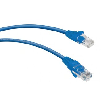  Патч-корд Cabeus PC-UTP-RJ45-Cat.5e-3m-BL-LSZH неэкранированный, синий 