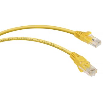  Патч-корд Cabeus PC-UTP-RJ45-Cat.5e-1m-YL-LSZH неэкранированный, желтый 