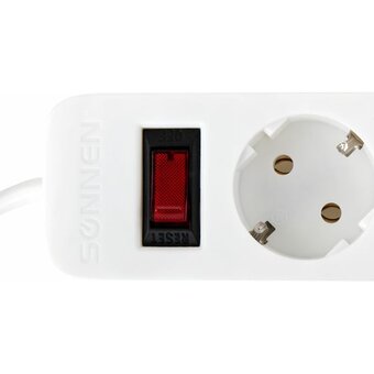  Сетевой фильтр SONNEN SPW-505 (513655) белый 