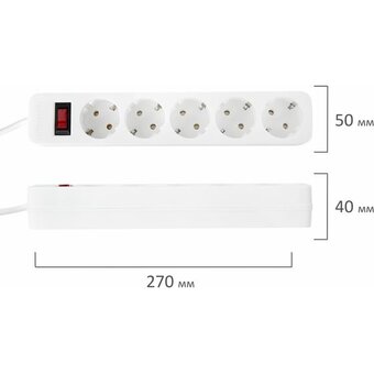 Сетевой фильтр SONNEN SPW-305 (513654) белый 