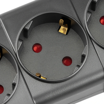  Сетевой фильтр Buro 600SPro-16-1.8-USB-G 1.8м 6 розеток графитовый 