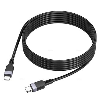  Дата-кабель HOCO X109 Energy PD silicone charging data cable IP (L-2M) Black 