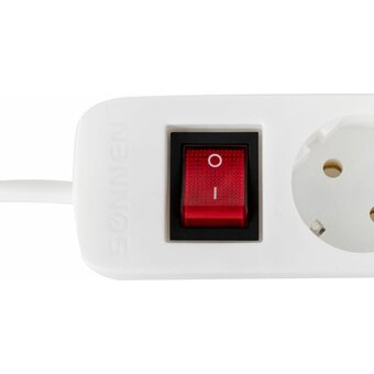  Удлинитель сетевой SONNEN PSW-303 (513660) 3м белый 