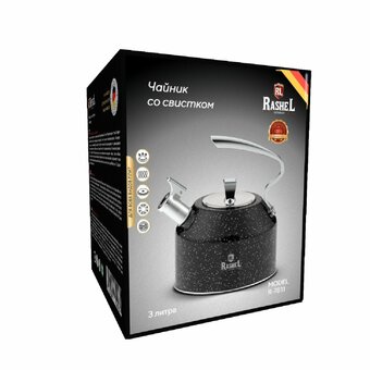  Чайник RASHEL R-7831 3л со свистком 