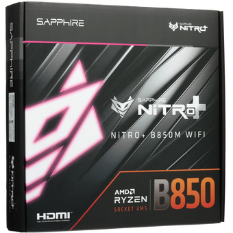  Материнская плата Sapphire Nitro+ B850M Wifi (52123-01-40G) 