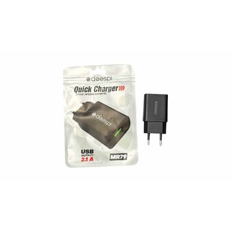  Сетевое зарядное устройство Deespi DS-MR79 5V/2,1A 1USB Black без упаковки (50 шт. в уп.) 