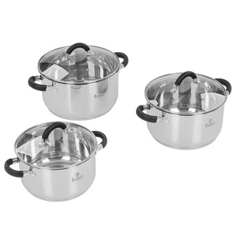  Набор кастрюль RASHEL Комфорт R-346к 6 пр 