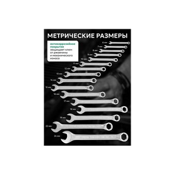  Набор ключей комбинированных Rockforce RF-5161H(27958) 16пр. 