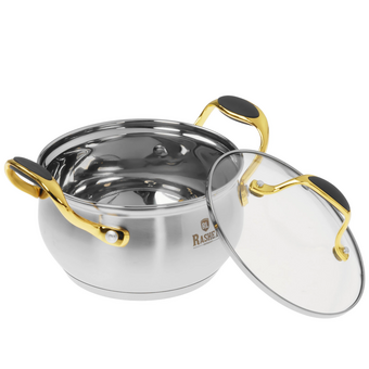  Кастрюля RASHEL Голд R-190Н 1,9л из нерж 