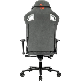  Кресло A4Tech Bloody GC-660 серый искусственная замша с подголов. крестов 