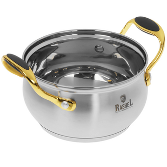  Кастрюля RASHEL Голд R-190Н 1,9л из нерж 