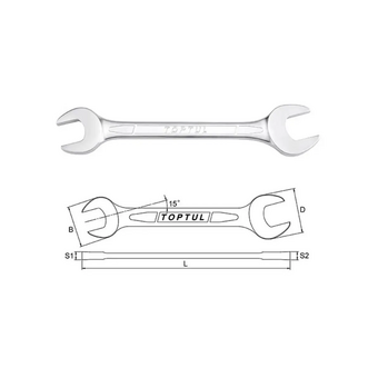  Ключ рожковый TOPTUL AAEJ4650 46x50 