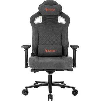  Кресло A4Tech Bloody GC-660 серый искусственная замша с подголов. крестов 