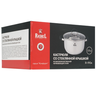  Кастрюля RASHEL Комфорт R-190к 1,9л из нерж 