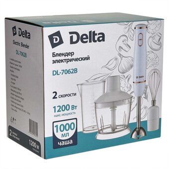 Блендер DELTA DL-7062B белый 