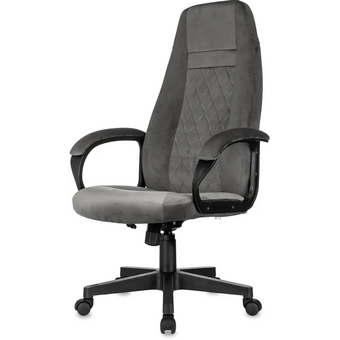  Кресло Бюрократ CH-730 Fabric (CH-730/FABR-DGREY) темно-серый Holland 18 крестов. пластик 