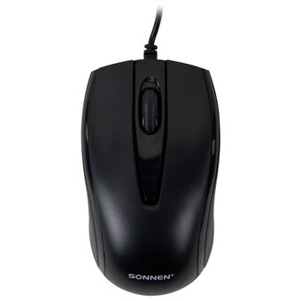  Мышь проводная SONNEN K520 (513944) черная 