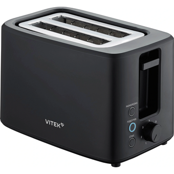  Тостер Vitek Gracia VT-T1000 черный/серебристый 