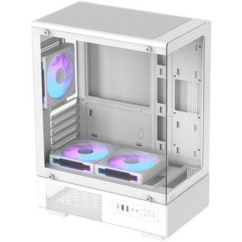  Корпус Formula Crystal Z1CM v2 (crystal z1cm white v2), без БП, mATX, белый 