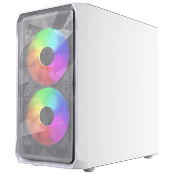  Корпус Powercase Mistral Micro A3W ARGB V2 (CMMAW-A3-V2), Tempered Glass, 2x 140mm ARGB PWM+1x 120mm ARGB PWM, белый, mATX 