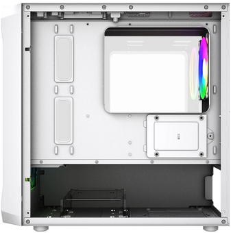  Корпус Powercase Mistral Micro A3W ARGB V2 (CMMAW-A3-V2), Tempered Glass, 2x 140mm ARGB PWM+1x 120mm ARGB PWM, белый, mATX 