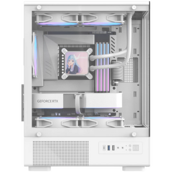  Корпус Formula Crystal Z1CM v2 (crystal z1cm white v2), без БП, mATX, белый 