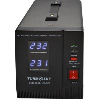  Стабилизатор напряжения Turbosky AVR-1500VA черный 