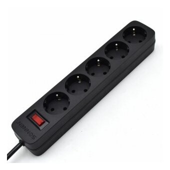  Сетевой фильтр SONNEN SPB-185 (513656) черный 