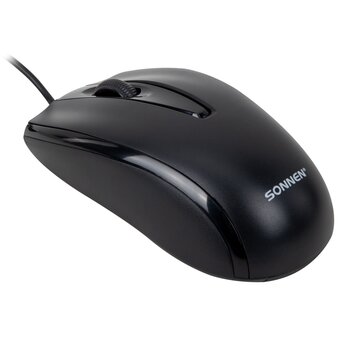  Мышь проводная SONNEN K520 (513944) черная 