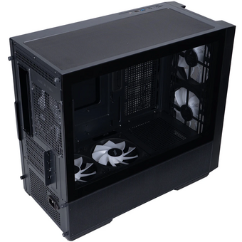  Корпус 1STPLAYER AU6 ARGB Black (AU6-BK-2FA7-14-2FA7R-1FA7) / mATX / 2x140mm 3x120mm ARGB fans 
