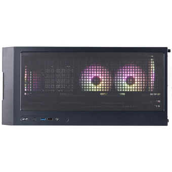  Корпус 1STPLAYER AU7 ARGB Black (AU7-BK-2FA7-14-2FA7R-1FA7) / ATX / 2x140mm 3x120mm ARGB fans 
