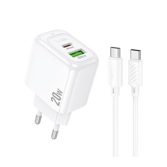  Зарядное устройство Hoco CS54A Type-C/Type-C White 