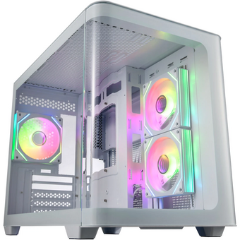  Корпус FSP S380-WA mATX Minitower, White 