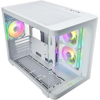  Корпус FSP S380-WA mATX Minitower, White 