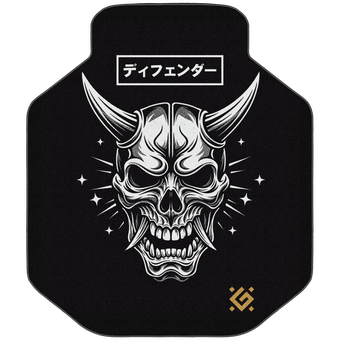  Напольный игровой ковер Defender Motion 50573 черный/белый+принт Череп 