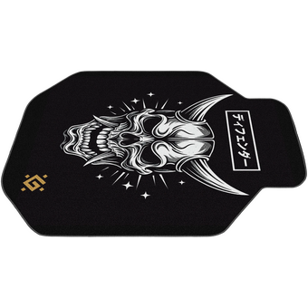  Напольный игровой ковер Defender Motion 50573 черный/белый+принт Череп 