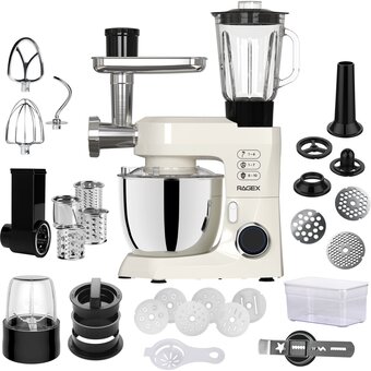  Кухонный комбайн RageX R119-111 пломбирно-бежевый 