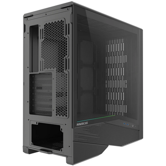  Корпус Powercase Intro (CJ235IB-F0), TG, Type-C, W/O Fans, чёрный, ATX 
