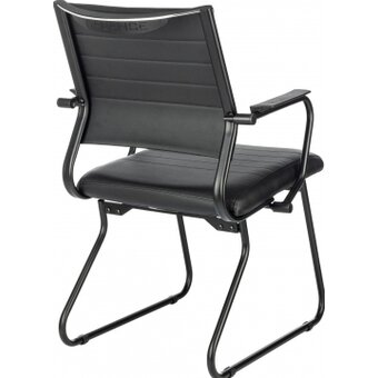 Кресло Бюрократ CH Balance-AV Line (CH BALANCE-AV B-PU L) черный экокожа полозья металл 