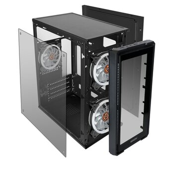  Корпус Ginzzu B175 без БП черный 