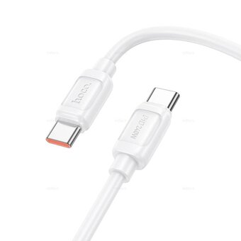  Дата-кабель HOCO X115 Surpass 240W fast charging data cable Type-c to Type-c White 